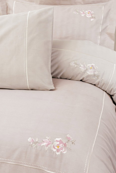 L'essentiel linge de maison Alameda - Lilac Juego de Funda de Edredón Doble de Satén